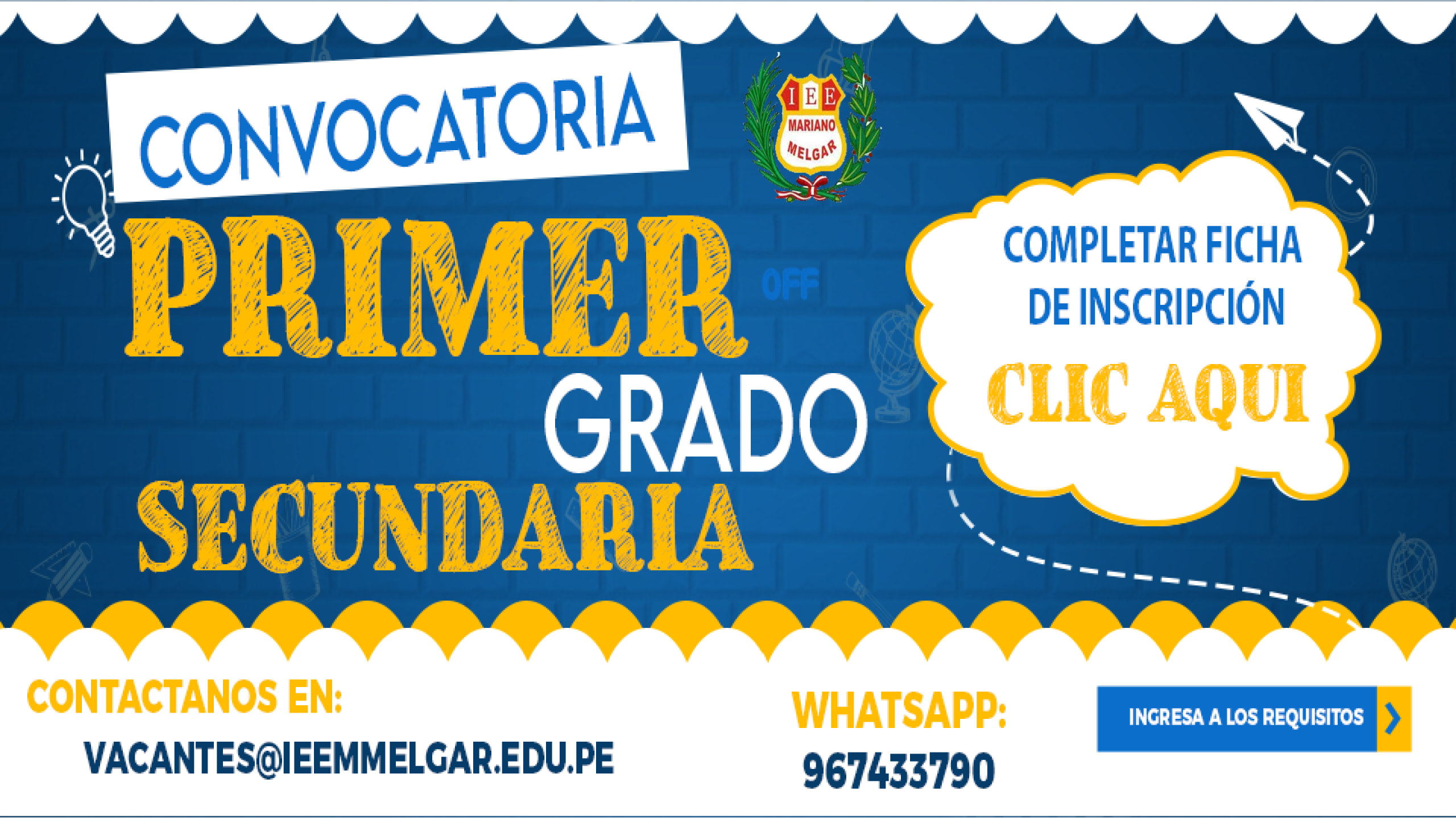 INSCRIPCIÓN PARA VACANTES 2026